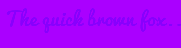 Image with Font Color 8800FD and Background Color AA00FF